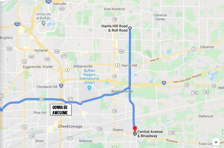 Proposed plan to extend 33 Expressway along Central Ave in Lancaster